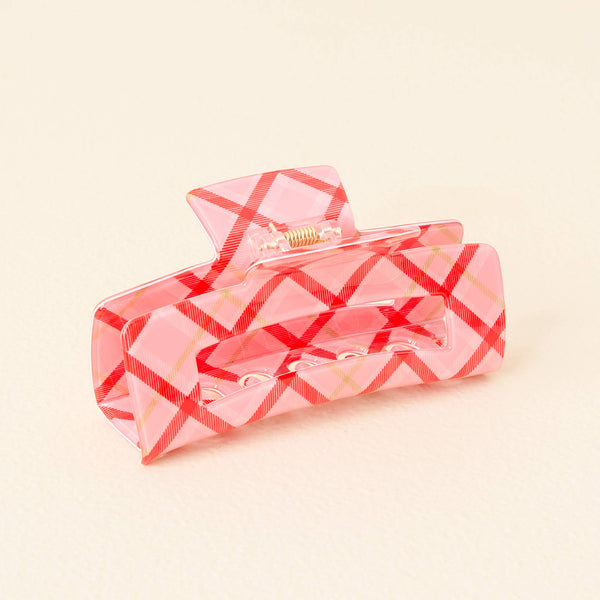 Festive Plaid Claw Clip - Freshie & Zero Studio Shop