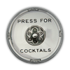 Press Here for Cocktails Glass Dome Paperweight - Freshie & Zero Studio Shop