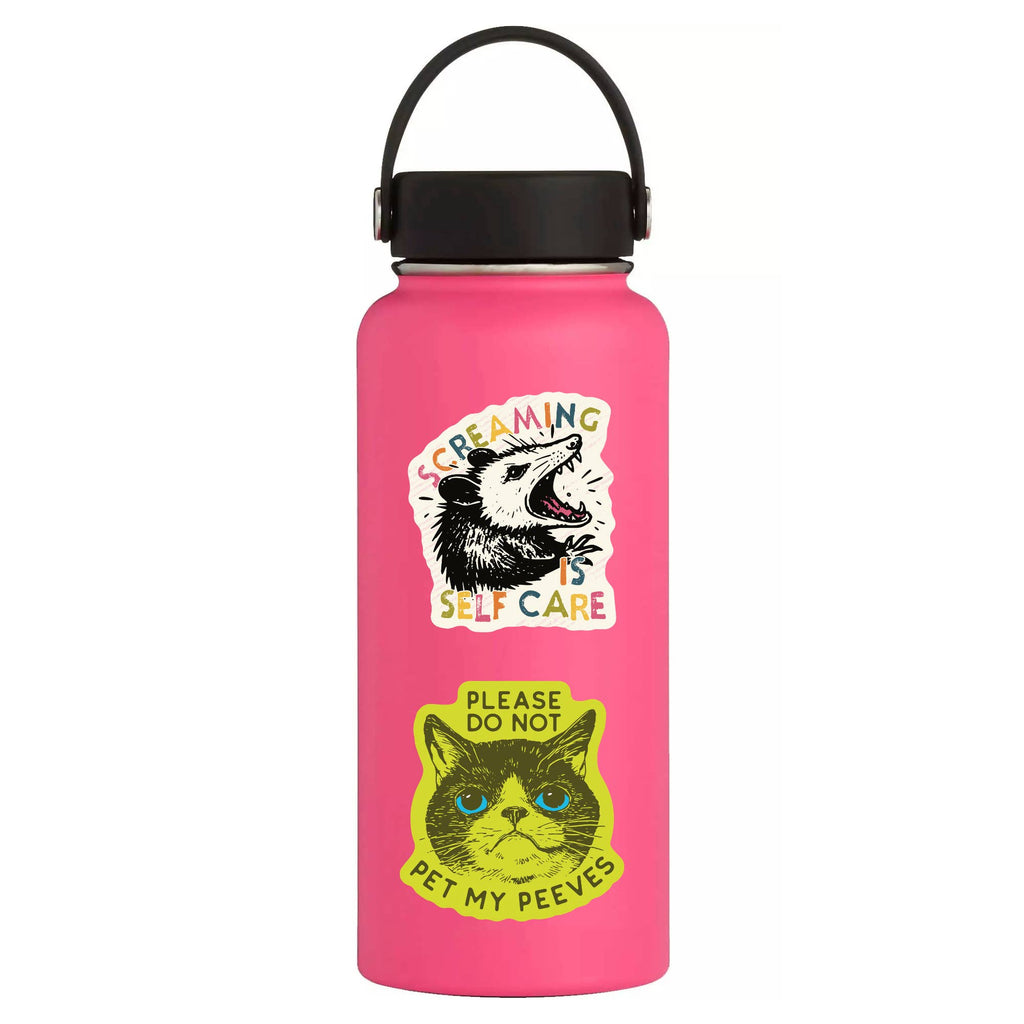Screaming is Self Care Possum Vinyl Sticker - Freshie & Zero Studio Shop