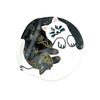 Yin Yang Cat Round Claw Clip - Freshie & Zero Studio Shop