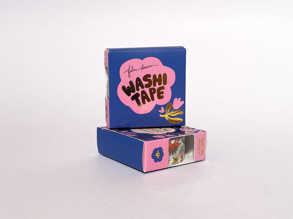 Washi Tape - Weaving Petals Purple - Freshie & Zero Studio Shop