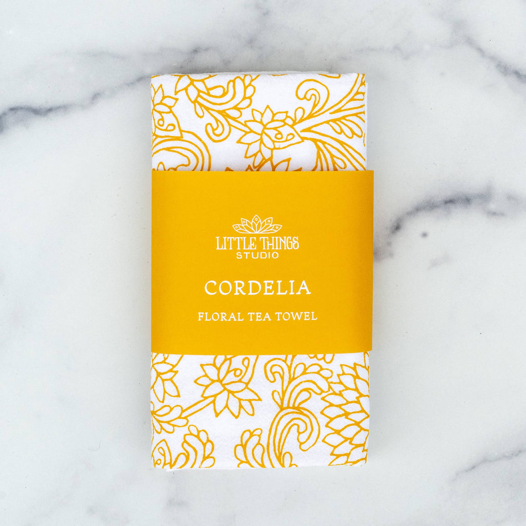 The Cordelia Floral Tea Towel - Freshie & Zero Studio Shop