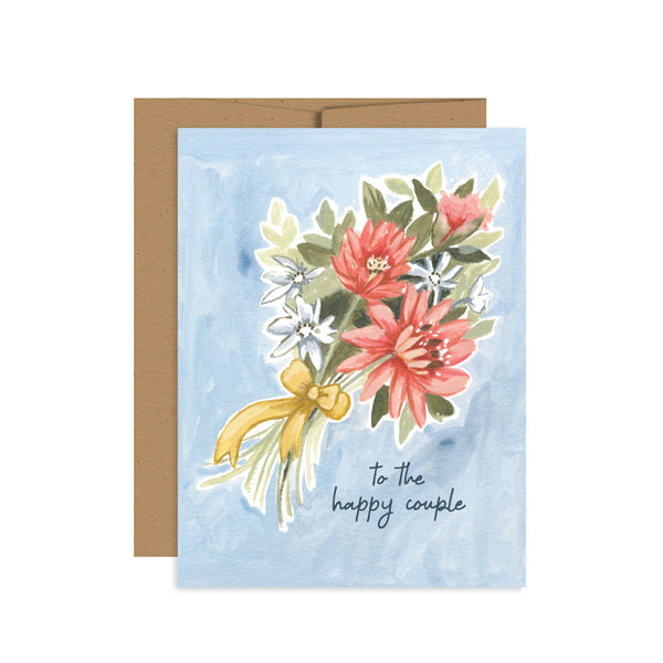 Wedding Bouquet Greeting Card - Freshie & Zero Studio Shop