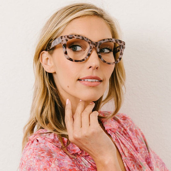 Peepers Reading Glasses: Center Stage Gray Tortoise - Freshie & Zero Studio Shop