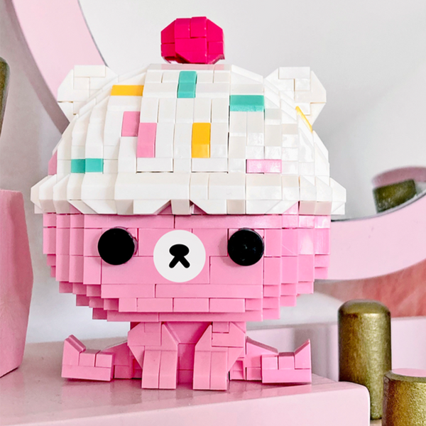 Bruno Bear Momiji Mini-Brick Building Toy - Freshie & Zero Studio Shop