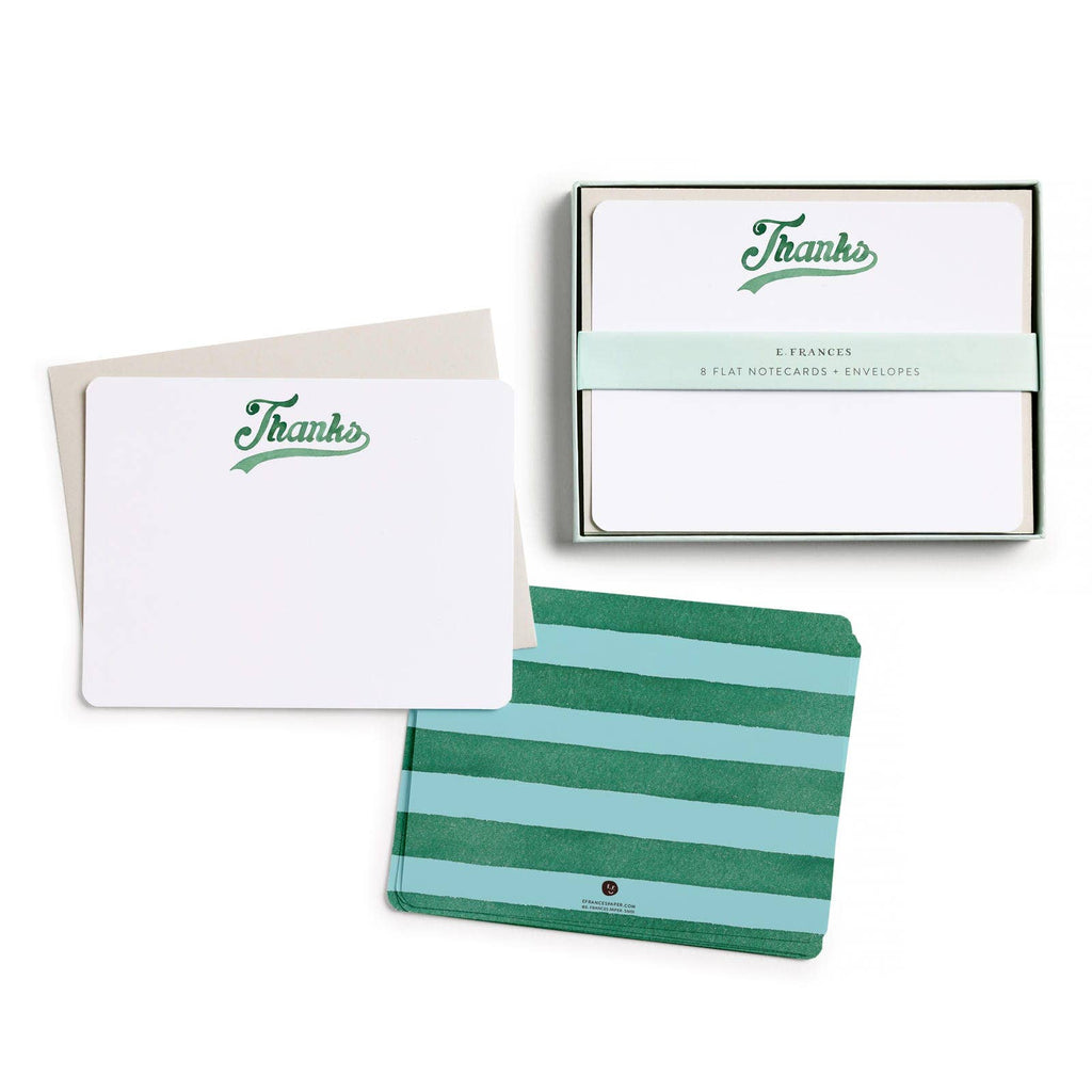 Varsity Thanks Flat Note Set - Freshie & Zero Studio Shop