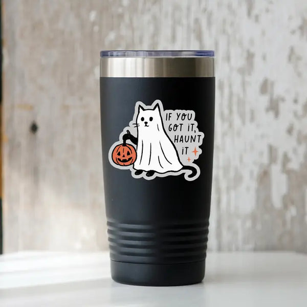 If You Got It, Haunt It Cat Sticker - Freshie & Zero Studio Shop