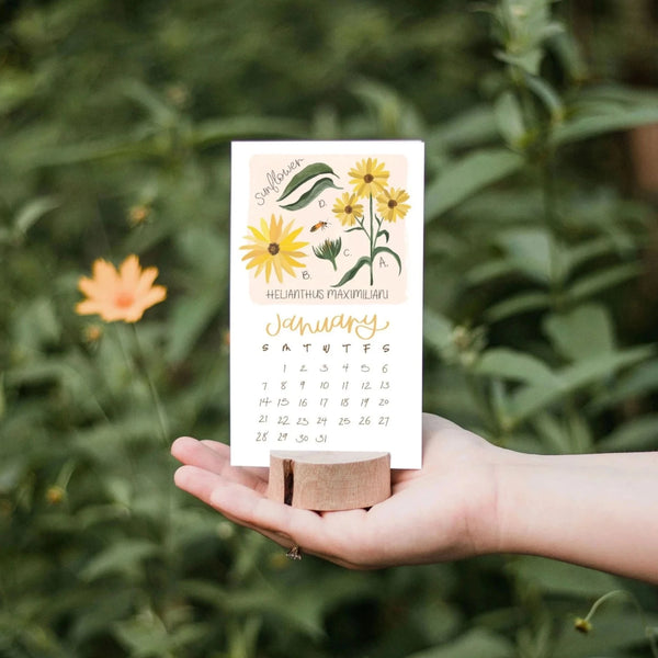 2024 Wildflowers Refill Calendar by 1Canoe2 - Freshie & Zero Studio Shop