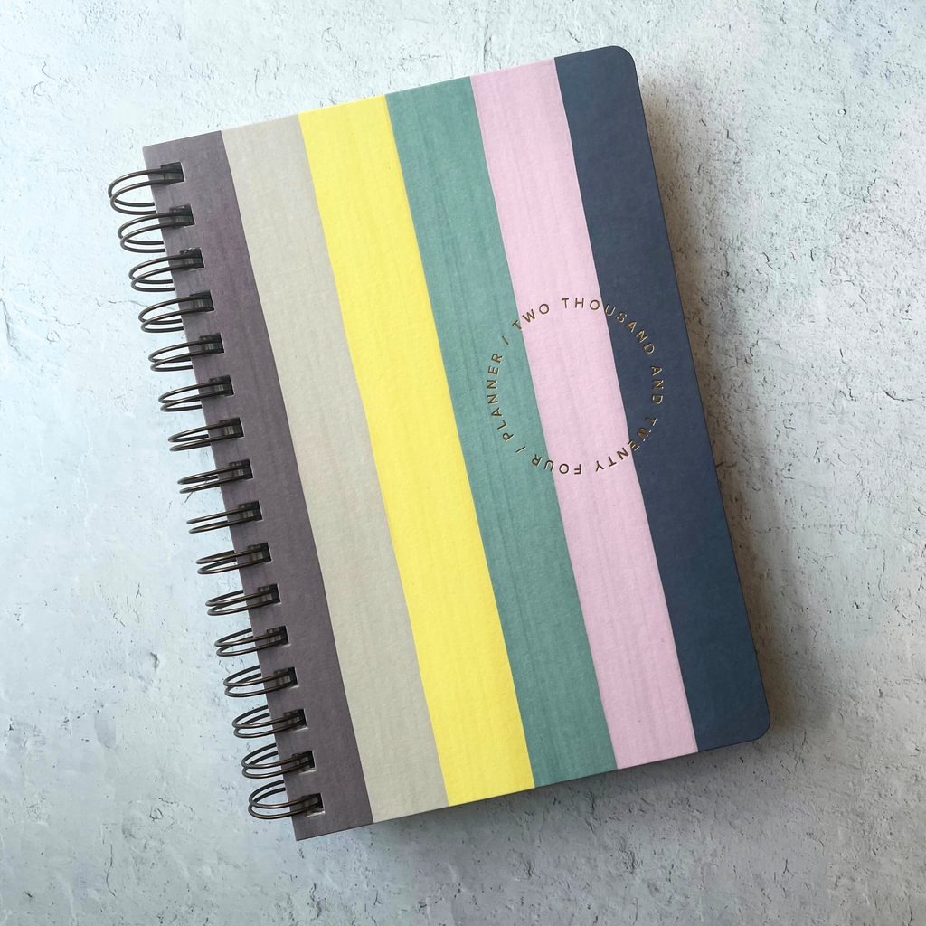 17 Month Planner: Bold Stripe - Freshie & Zero Studio Shop