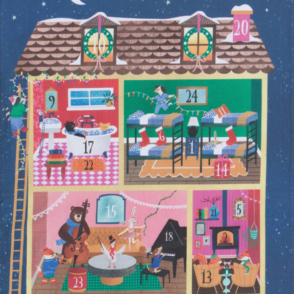 Advent Calendar Dishtowel + Dish Set by Danica - Freshie & Zero Studio Shop
