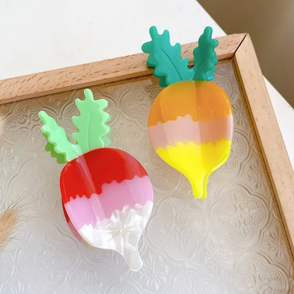 Root Veggies Hair Claw Clip - Freshie & Zero Studio Shop