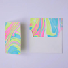 Neon Marbled Greeting Card - Freshie & Zero Studio Shop