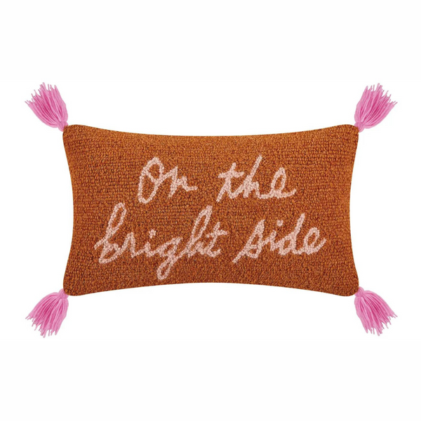 On The Bright Side Tassel Hook Pillow - Freshie & Zero Studio Shop