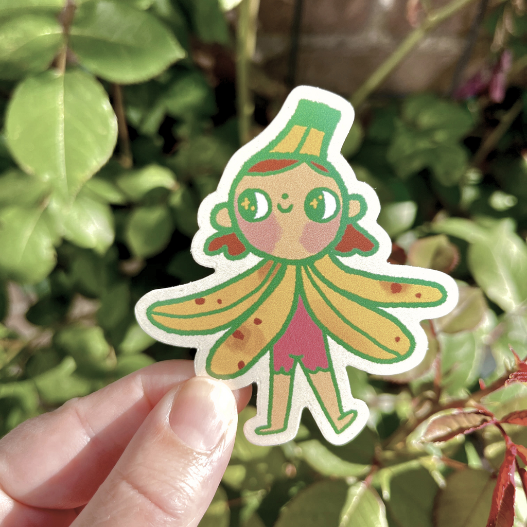 Banana Girl Fruity Fairy Vinyl Sticker - Freshie & Zero Studio Shop