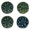 Green & White Dots Footed Mini Bowl - Freshie & Zero Studio Shop