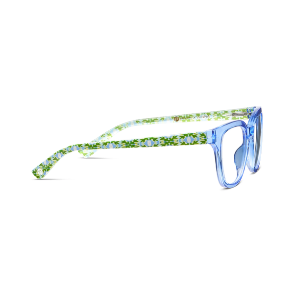 Peepers x Laura Park Reading Glasses: Nola - Blue/Après Ski - Freshie & Zero Studio Shop