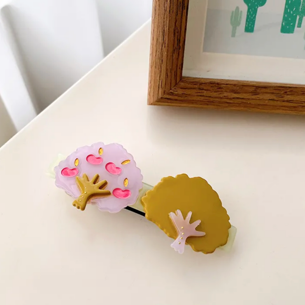 Fruit Tree Hair Barrette - Freshie & Zero Studio Shop