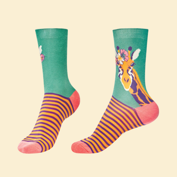 Giraffe Socks by Powder UK - Freshie & Zero Studio Shop