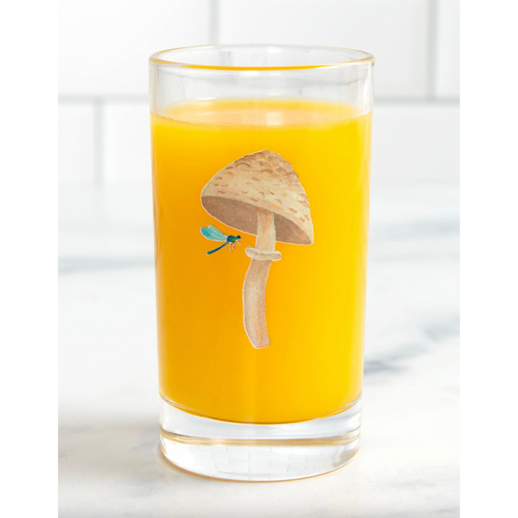 Mini Juice Glass by 1canoe2: Mushroom - Freshie & Zero Studio Shop