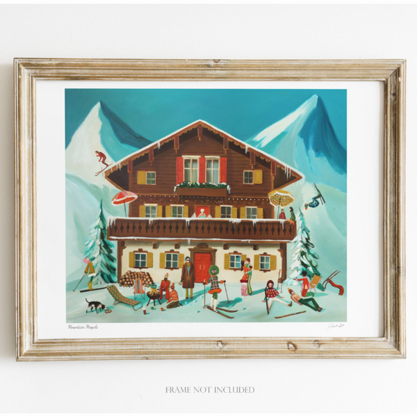 Janet Hill Art Print: Mountain Moguls 8.5"x11" - Freshie & Zero Studio Shop