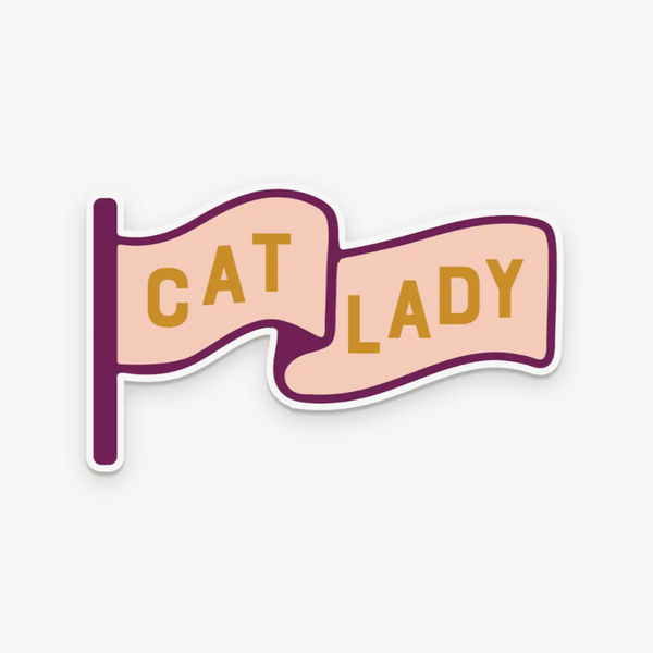 Cat Lady Sticker - Freshie & Zero Studio Shop