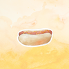 Hot Dog E. Frances Sticker - Freshie & Zero Studio Shop
