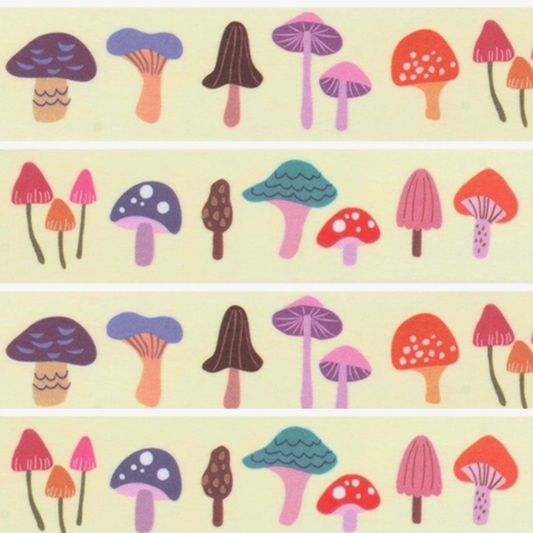 Washi Tape: Mushrooms - Freshie & Zero Studio Shop