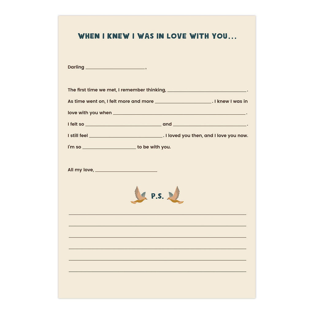 A Box of Love: Letters to Fill In From Me to You - Freshie & Zero Studio Shop