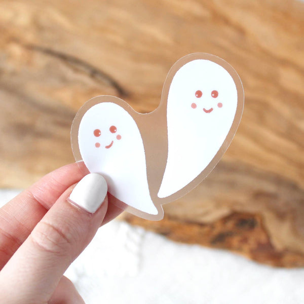 Smiling Ghosts Sticker - Freshie & Zero Studio Shop