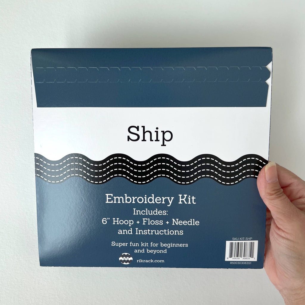 Embroidery Kit - Ship - Freshie & Zero Studio Shop