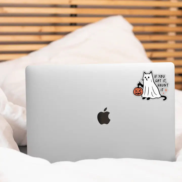 If You Got It, Haunt It Cat Sticker - Freshie & Zero Studio Shop
