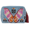 Aurora Butterfly Velvet Embroidered Pouch - Freshie & Zero Studio Shop