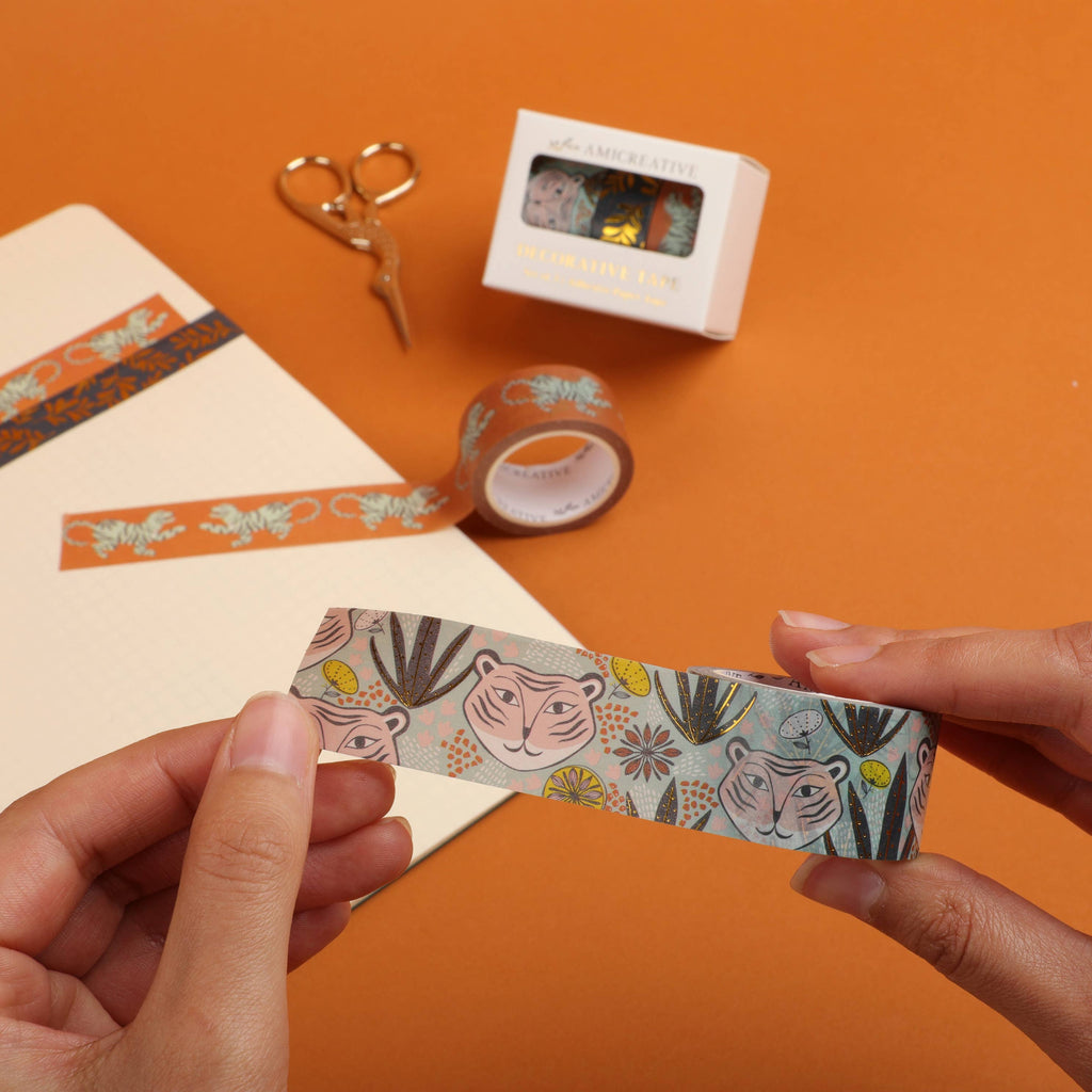Mod Tiger Washi Tape Set Box - Freshie & Zero Studio Shop