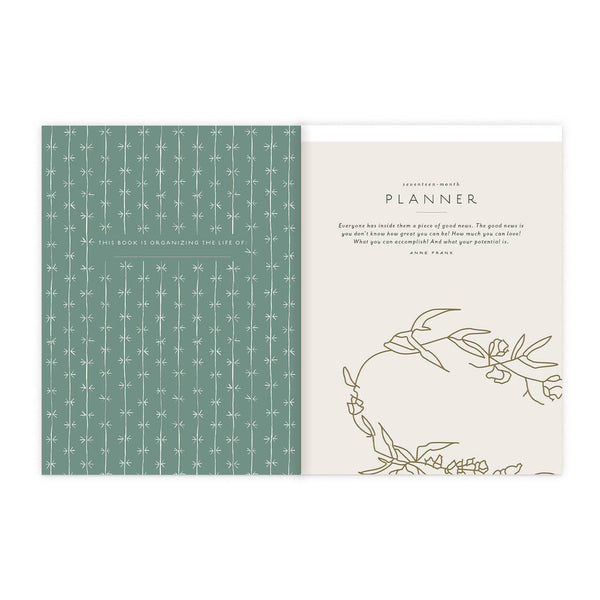 Cactus Oasis Mini 17 month Planner by Seedlings - Freshie & Zero Studio Shop