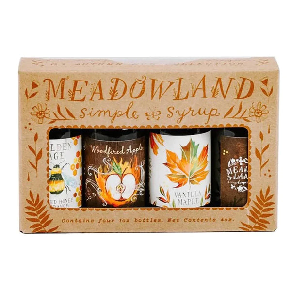 Meadowland Simple Syrups Sampler Set: Autumn - Freshie & Zero Studio Shop