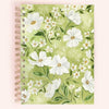 Medium Spiral Notebook: Green Florals - Freshie & Zero Studio Shop