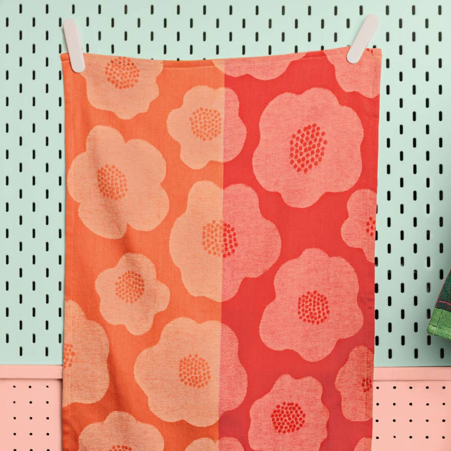 Poppy Jacquard Dishtowel - Freshie & Zero Studio Shop