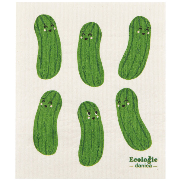 Danica Now Designs Ecologie reusable Swedish dish cloths, eco-friendly kitchen towel set with vibrant patterns and absorbent material.