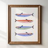 "Sardines" - 8" x 10" Art Print - Freshie & Zero Studio Shop