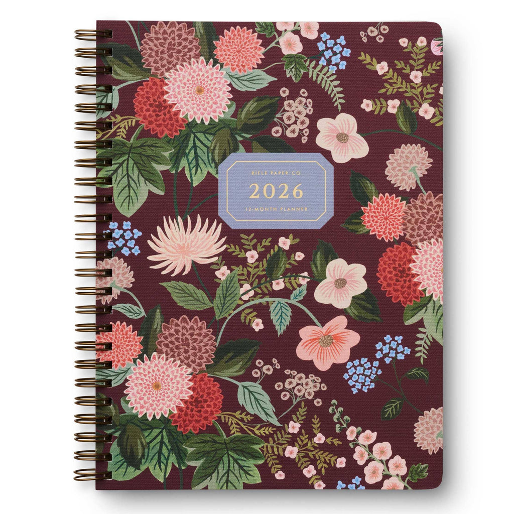2026 Dahlia 12-Month Softcover Spiral Planner - Freshie & Zero Studio Shop