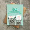 Dad Thanks for Teaching me What's Right Greeting Card - Freshie & Zero Studio Shop