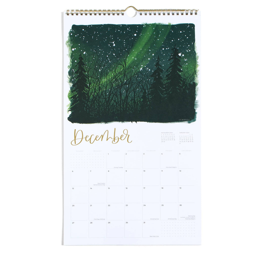 2026 Land & Sky Landscapes Wall Calendar - Freshie & Zero Studio Shop