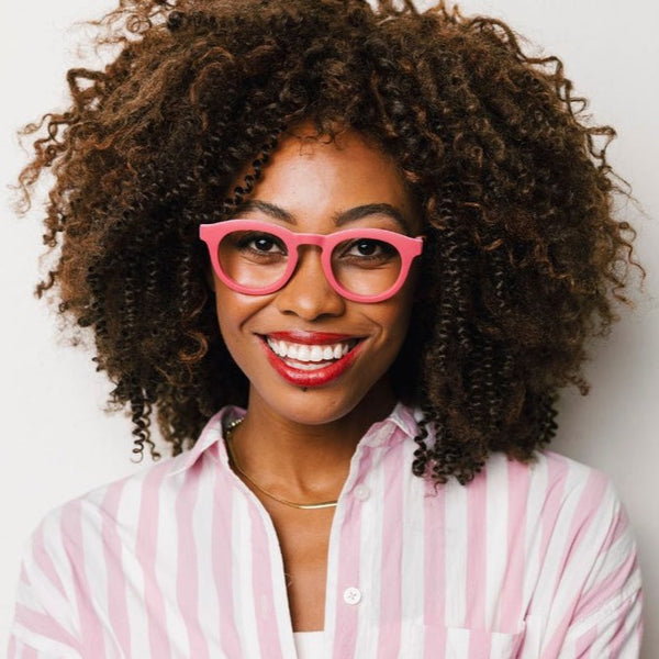 Peepers Reading Glasses: Saffron Strawberry Pink - Freshie & Zero Studio Shop