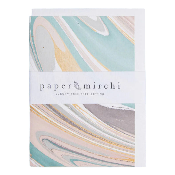 Marble-patterned card 