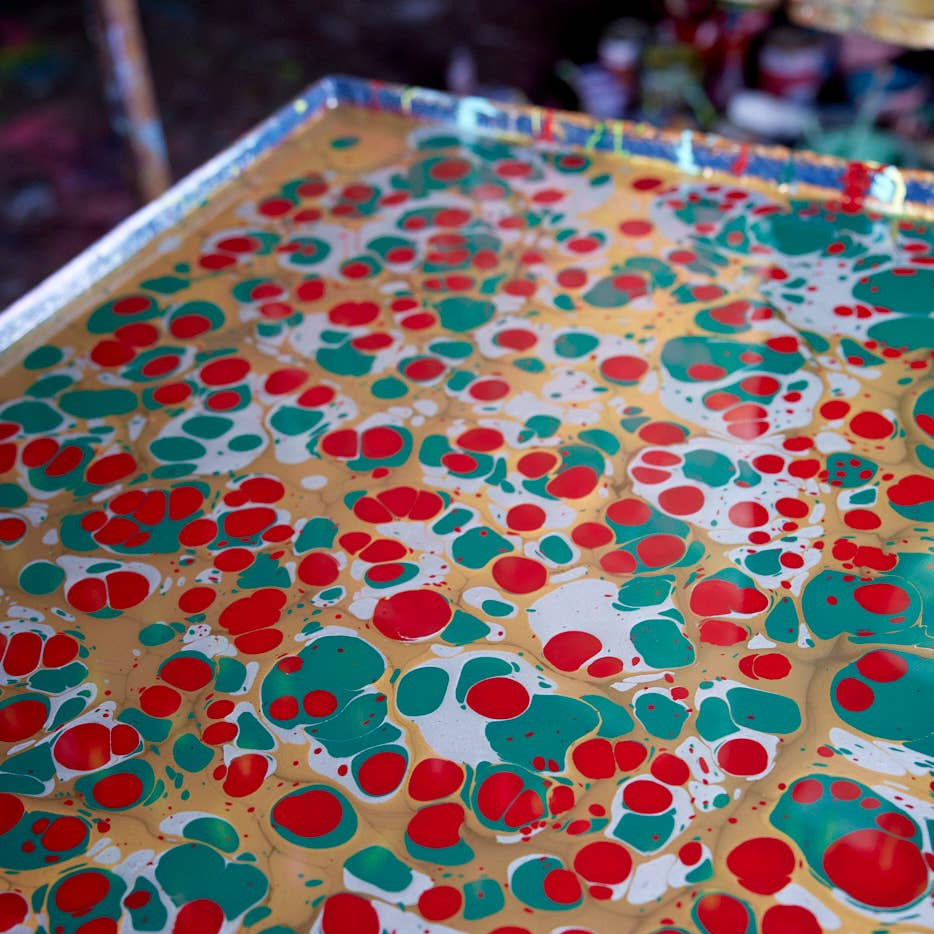 Medium Hand Marbled Gift Bags - Christmas Glitz - Freshie & Zero Studio Shop