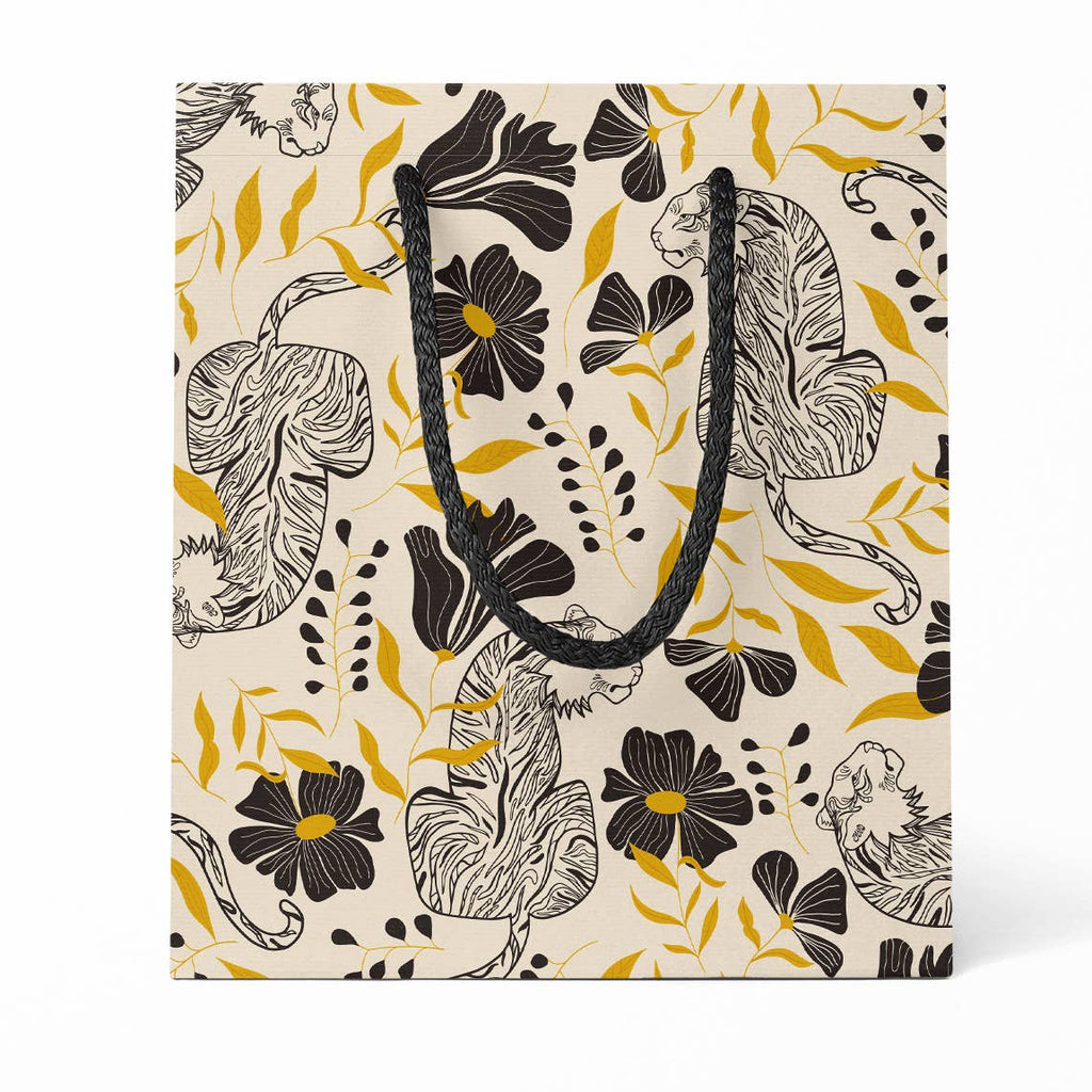 Tiger Tiger Medium Gift Bag – Elegant Animal Design - Freshie & Zero Studio Shop