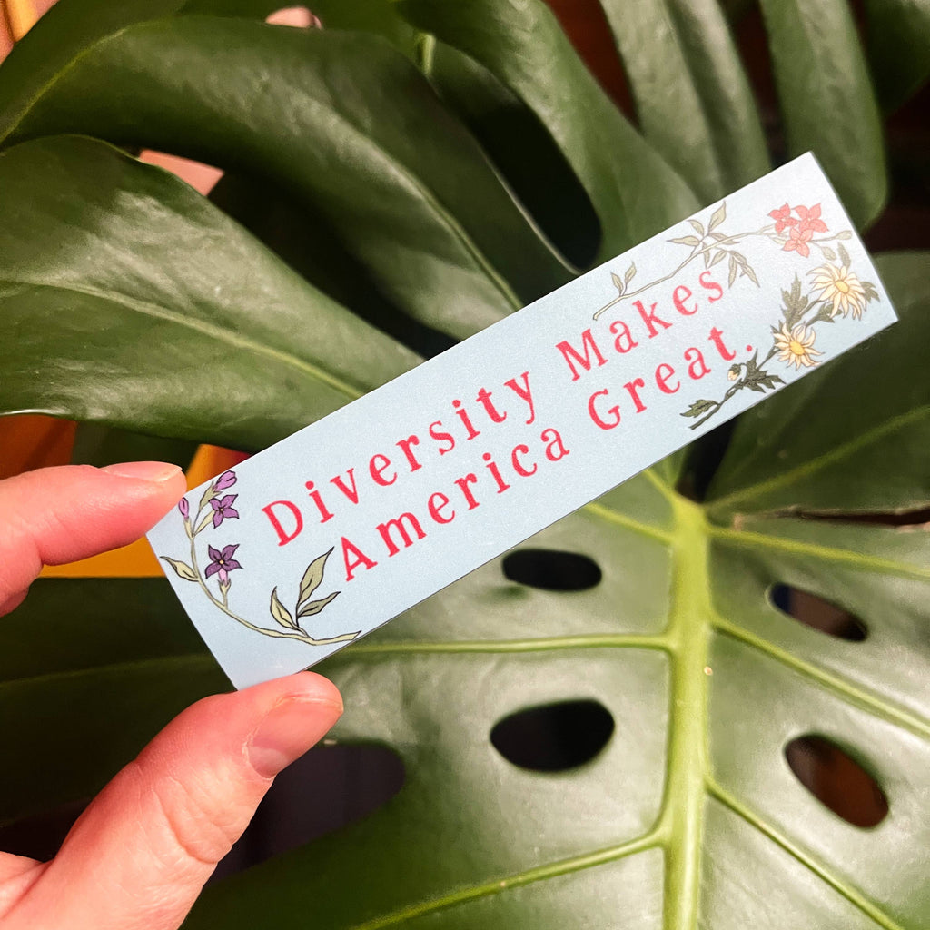 Diversity Makes America Great Vinyl Sticker - Freshie & Zero Studio Shop