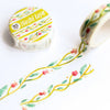 Washi Tape by Wild Pencil Studio featuring a delicate vine pattern on beige background, perfect for craft and decoration projects.