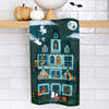 Haunted House Kitchen Towel by 1Canoe2 - Freshie & Zero Studio Shop