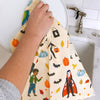 Trick or Treater Kitchen Towel by 1Canoe2 - Freshie & Zero Studio Shop